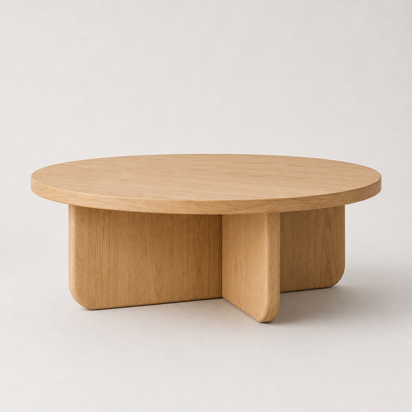 Salontafel rond eiken