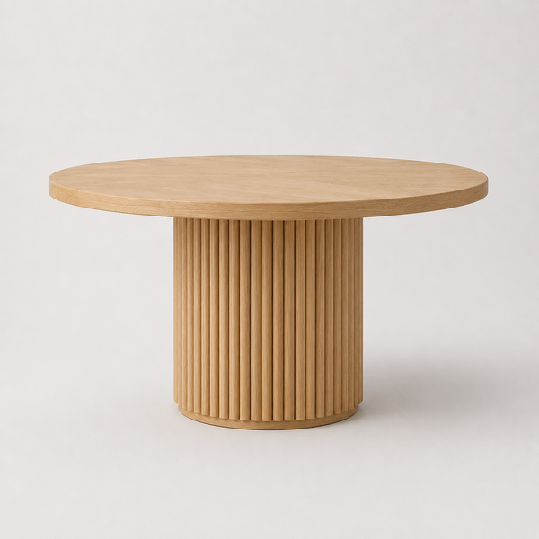 Eettafel rond eiken