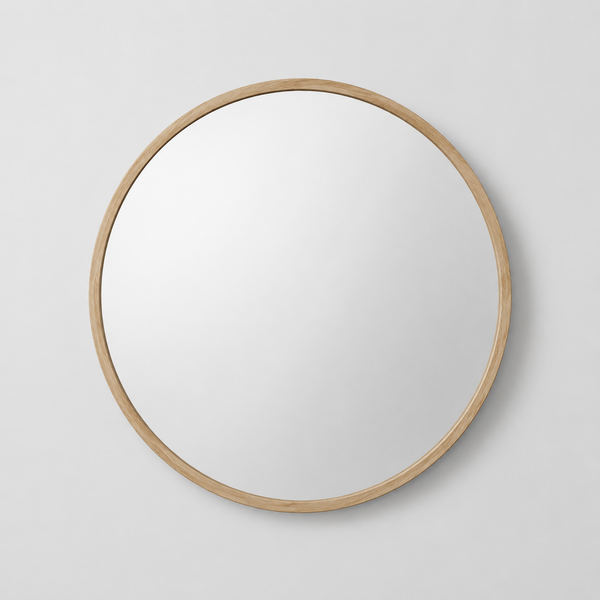 Ronde spiegel messing